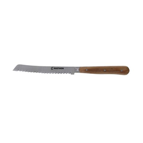 Couteau à tomate bois d'olivier lame inox 11 cm Mathon