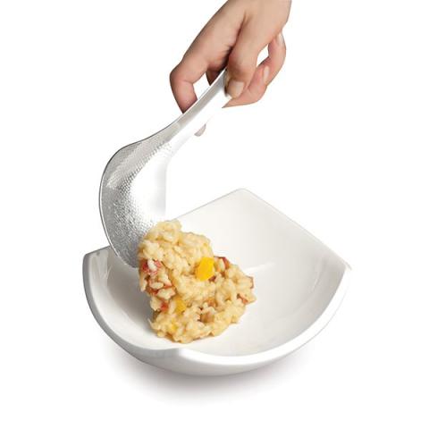 Cuillère à riz martelée en inox I Genietti Cuillère à riz martelée en inox I Genietti