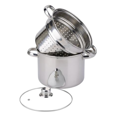 Cuiseur à pâtes inox - 20 cm - 5 litres environ Baumalu Cuiseur à pâtes inox - 20 cm - 5 litres environ Baumalu