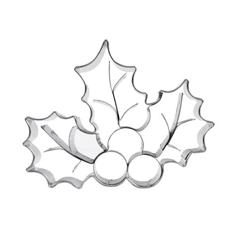 Découpoir inox Feuille houx Patisse Découpoir inox Feuille houx Patisse