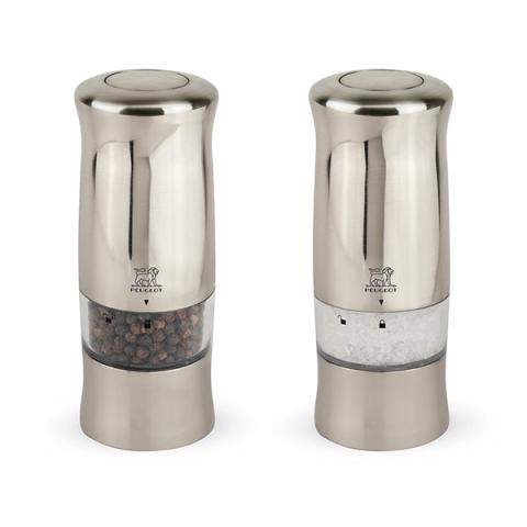 Duo moulins à sel et poivre électriques Zeli en ABS 14 cm Peugeot