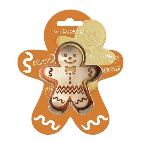 Emporte-pièce et embosseur Bonhomme en pain d'épices Scrapcooking Emporte-pièce et embosseur Bonhomme en pain d'épices Scrapcooking