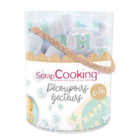 Emporte-pièces lettres et chiffres Scrapcooking