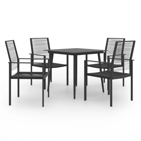Ensemble de salle à manger de jardin meuble extérieur 5 pièces 02_0013695