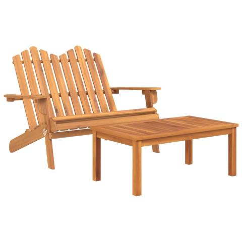 Ensemble de salon de jardin meuble d'extérieur ensemble de mobilier 2 pièces bois acacia solide 02_0014209