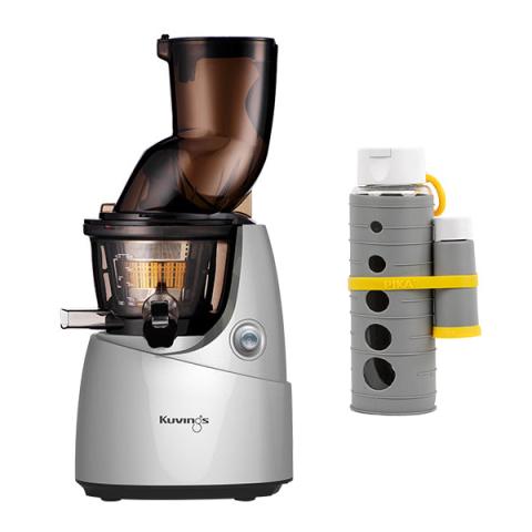 Extracteur de jus gris B9700 Kuvings et gourde de conservation des jus sous vide Pika offerte Kuvings Extracteur de jus gris B9700 Kuvings et gourde de conservation des jus sous vide Pika offerte Kuvings