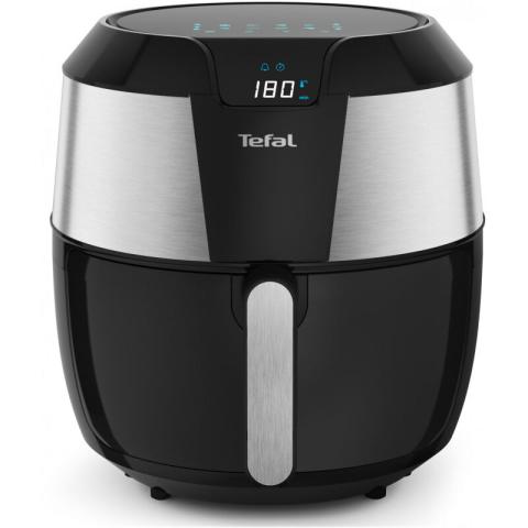 EY701D friteuse à air chaud Easy Fry xxl 1850 watts Capacité : 1,6 kg Minuterie 8 menus automatiques Noir / acier inoxydable (EY701D15) - Tefal