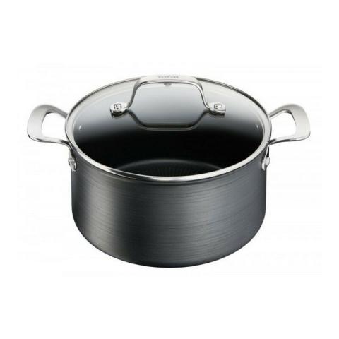Faitout aluminium 24cm avec couvercle - g2564602 Tefal noir