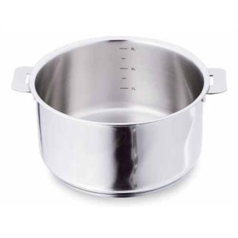 Faitout inox Casteline sans manche 24 cm Cristel Faitout inox Casteline sans manche 24 cm Cristel
