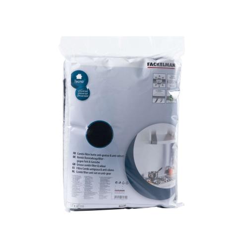 Filtre pour hotte polyester combiné charbon actif Fackelmann Accessoires pour hotte et friture Fackelmann Filtre pour hotte polyester combiné charbon actif Fackelmann Accessoires pour hotte et friture Fackelmann