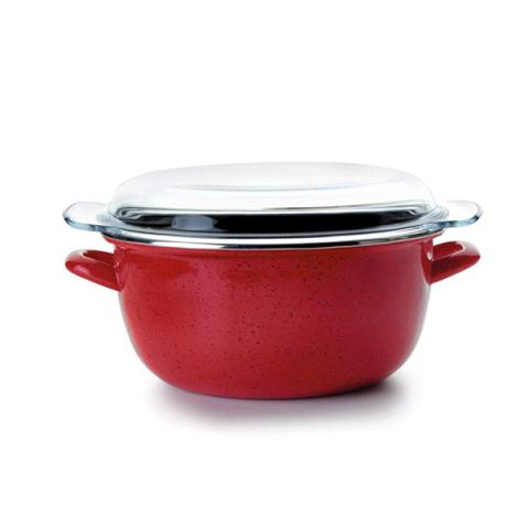 Friteuse en acier émaillé avec panier et couvercle 24 cm Ibili Friteuse en acier émaillé avec panier et couvercle 24 cm Ibili