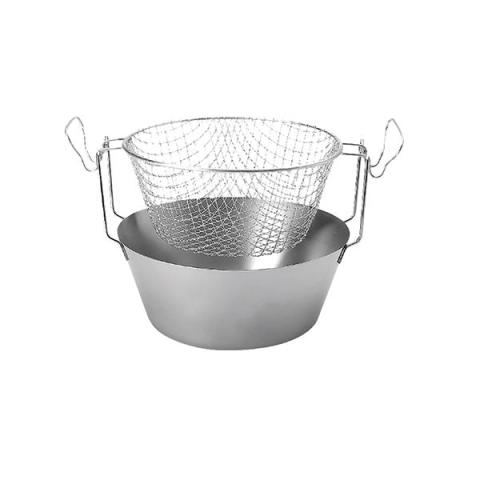 Friteuse traditionnelle avec bassine inox 20 cm Artame