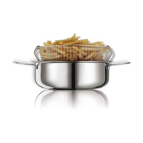 Friteuse traditionnelle en inox avec panier Eatitaly Maxifry 26 cm Inoxriv Friteuse traditionnelle en inox avec panier Eatitaly Maxifry 26 cm Inoxriv