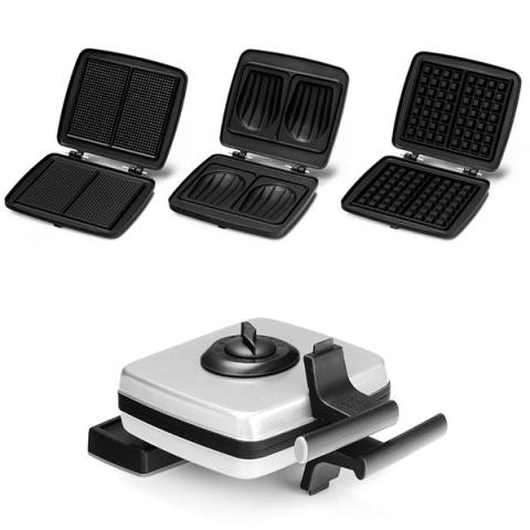 Gaufrier 3 en 1 gaufres + croque-monsieur + gaufrettes 32 cm 1200 W 1012255 Frifri
