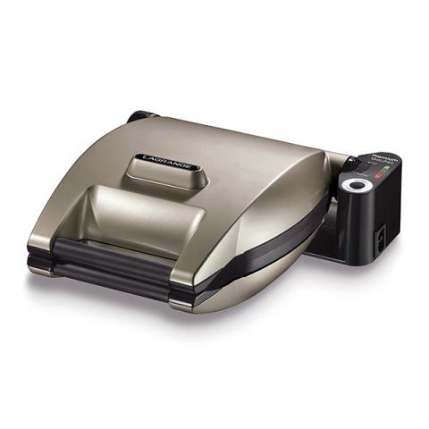 Gaufrier électrique Premium Gaufres® TAUPE 2 plaques (gaufres et croque-monsieur) + pique Lagrange