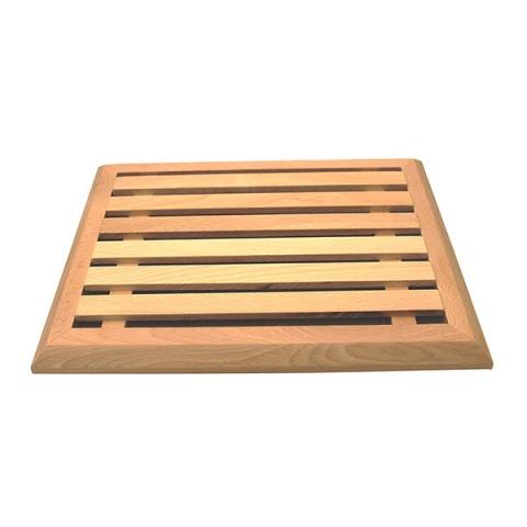 Grande planche à pain en hêtre avec grille amovible 40 cm Roger Orfèvre Grande planche à pain en hêtre avec grille amovible 40 cm Roger Orfèvre