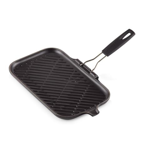 Gril rectangulaire en fonte émaillée 36 x 20 cm avec poignée Le Creuset Gril rectangulaire en fonte émaillée 36 x 20 cm avec poignée Le Creuset
