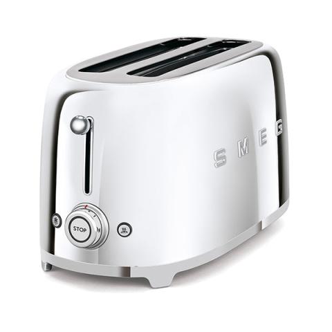 Grille pain 4 tranches 1500 W TSF02SSEU chromé Smeg