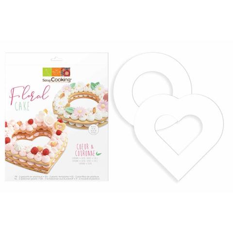 Kit Floral cake - Cœur et Couronne Scrapcooking