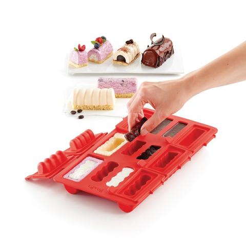 Kit mini bûches rondes silicone platinium Lekue Kit mini bûches rondes silicone platinium Lekue
