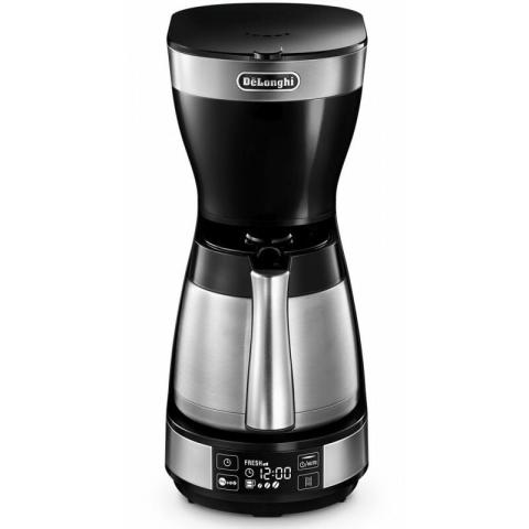 De'Longhi De Longhi Autentica ICM 16731 - Machine à café filtre - 1,25 L - 1200 W - Noir - Acier inoxydable (0132301134)