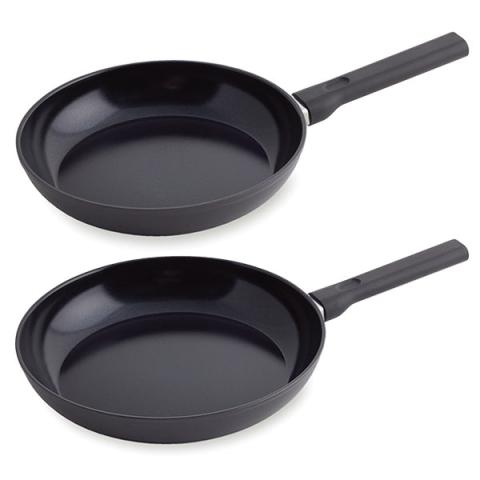 Lot de 2 poêles antiadhérentes Céramique Plus 24 et 28 cm  Mathon