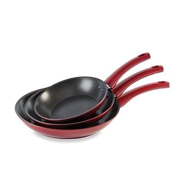 Lot de 3 poêles antiadhérentes Prestige Rubis 20, 24 et 28 cm Mathon