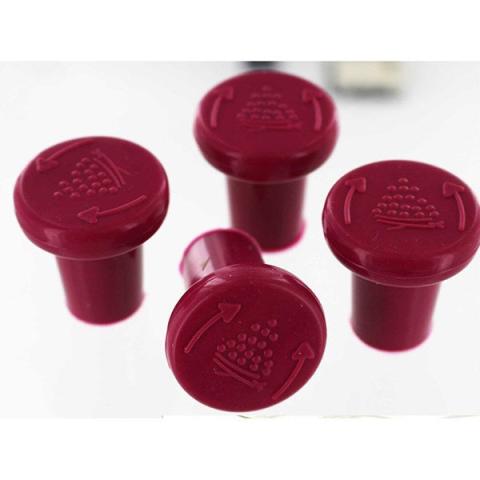 Lot de 4 bouchons bordeaux Lot de 4 bouchons bordeaux