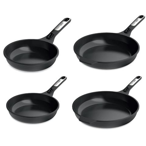 Lot 4 poêles antiadhérentes aluminium Phantom manche amovible 20, 24, 28 et 32 cm  Berghoff