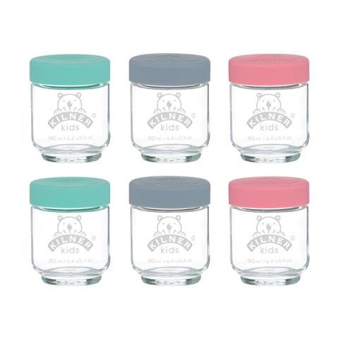 Lot de 6 bocaux bébé 190 ml Kilner Kilner Lot de 6 bocaux bébé 190 ml Kilner Kilner