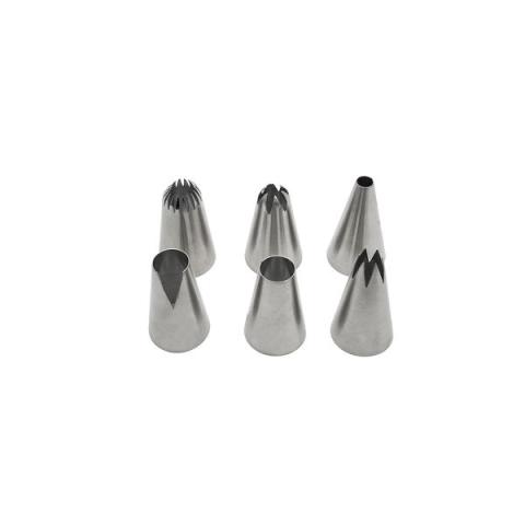 Lot de 6 douilles à pâtisserie en inox grand modèle Smart Pastry Zenker Lot de 6 douilles à pâtisserie en inox grand modèle Smart Pastry Zenker