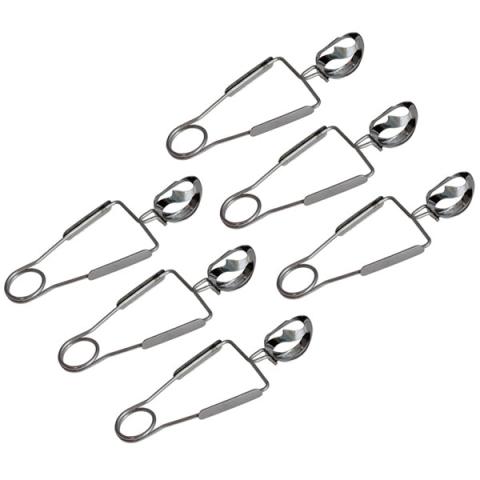 Lot de 6 pinces à escargot inox Roger Orfèvre