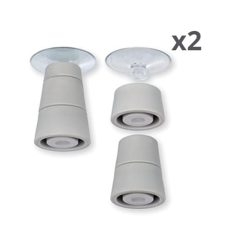 Lot de 8 pieds pour couvre plaques de protection en verre Wenko by Maximex