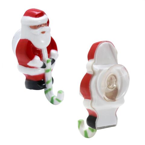 Lot de 8 Ventouses Père-Noël pour guirlandes Astuceo