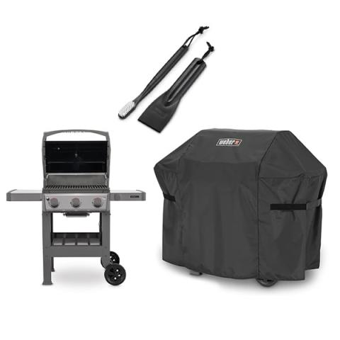 Lot barbecue à gaz Spirit II E-310 avec housse et kit d'entretien Weber Lot barbecue à gaz Spirit II E-310 avec housse et kit d'entretien Weber