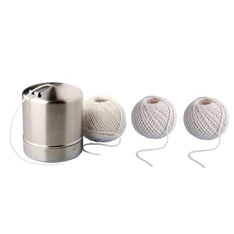 Lot bobines ficelles alimentaire avec boîte et recharge Wenko by Maximex