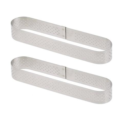 Lot de deux cercles perforé Oblong individuel De Buyer
