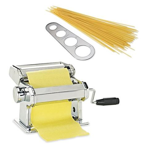 Lot machine à pâtes  + doseur à spaghettis en inox Mathon