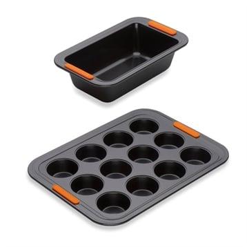 Lot moule à cake et moule 12 muffins Patiliss Le Creuset Lot moule à cake et moule 12 muffins Patiliss Le Creuset