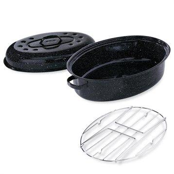 Lot Roaster 4   8 personnes avec grille Graniteware