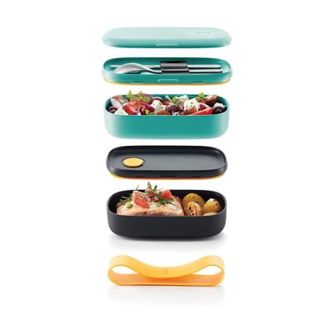 Lunch Box basics To Go turquoise 1 L Lékué Lunch Box basics To Go turquoise 1 L Lékué
