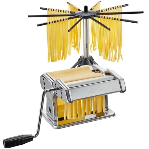 Machine à pâtes pasta perfette avec séchoir en acier et plastique Gefu
