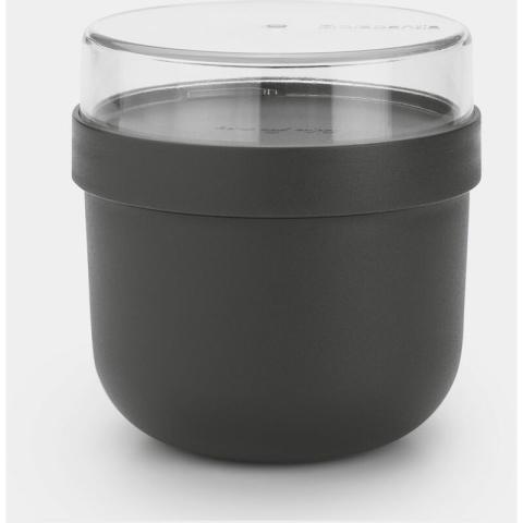 Make & Take Contenant Petit Déjeuner Rond 0 5l Gris Foncé