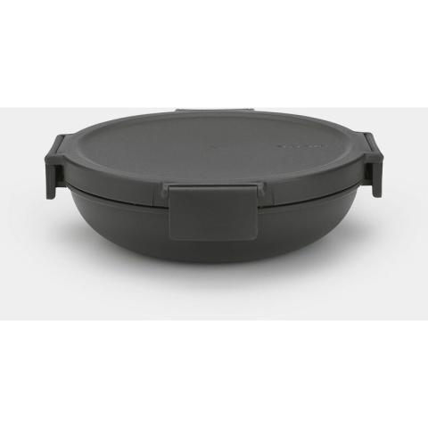 Make&take Lunch Box Porte Nourriture Ronde 1l Gris Foncé