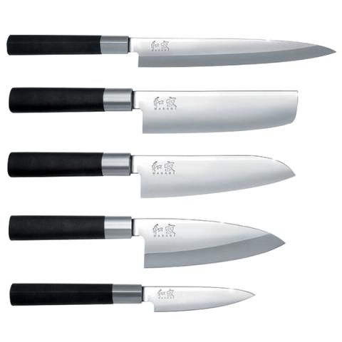Mallette de 5 couteaux Wasabi Black Kai
