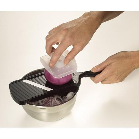 Mandoline réglable avec protège doigts noir Kyocera Mandoline réglable avec protège doigts noir Kyocera