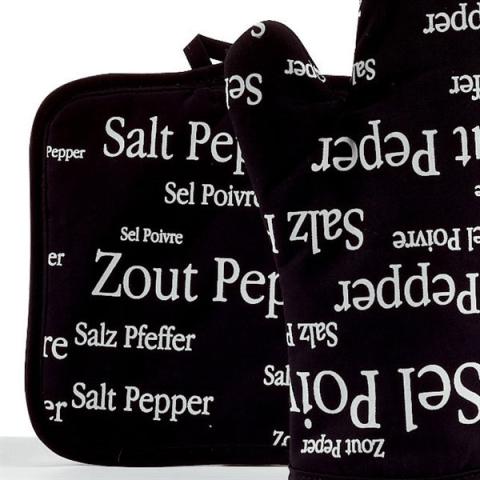 Manique noir Sel & Poivre 20 cm Winkler