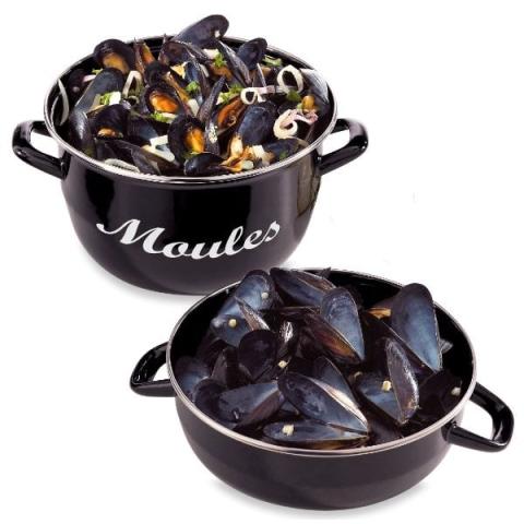 Marmite à moules acier émaillé 18 cm 2,5 L Baumalu Marmite à moules acier émaillé 18 cm 2,5 L Baumalu