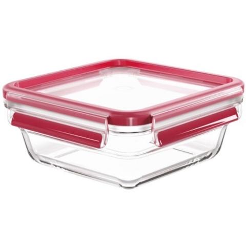 Masterseal fresh verre, boîte alimentaire carrée 0,8 l , conservation des aliments, empilable, compatible four et congélat - Tefal