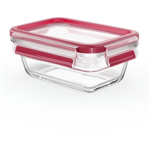 Masterseal fresh verre, boîte alimentaire rectangulaire 0,45 l, conservation des aliments, empilable, compatible four et c - Tefal